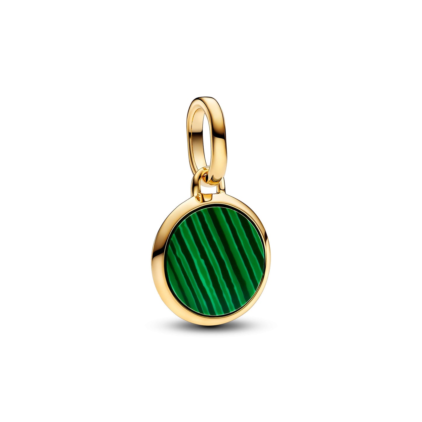 Green Engravable Mini Medallion Charm Premium Fashion Jewelry Gift Collection