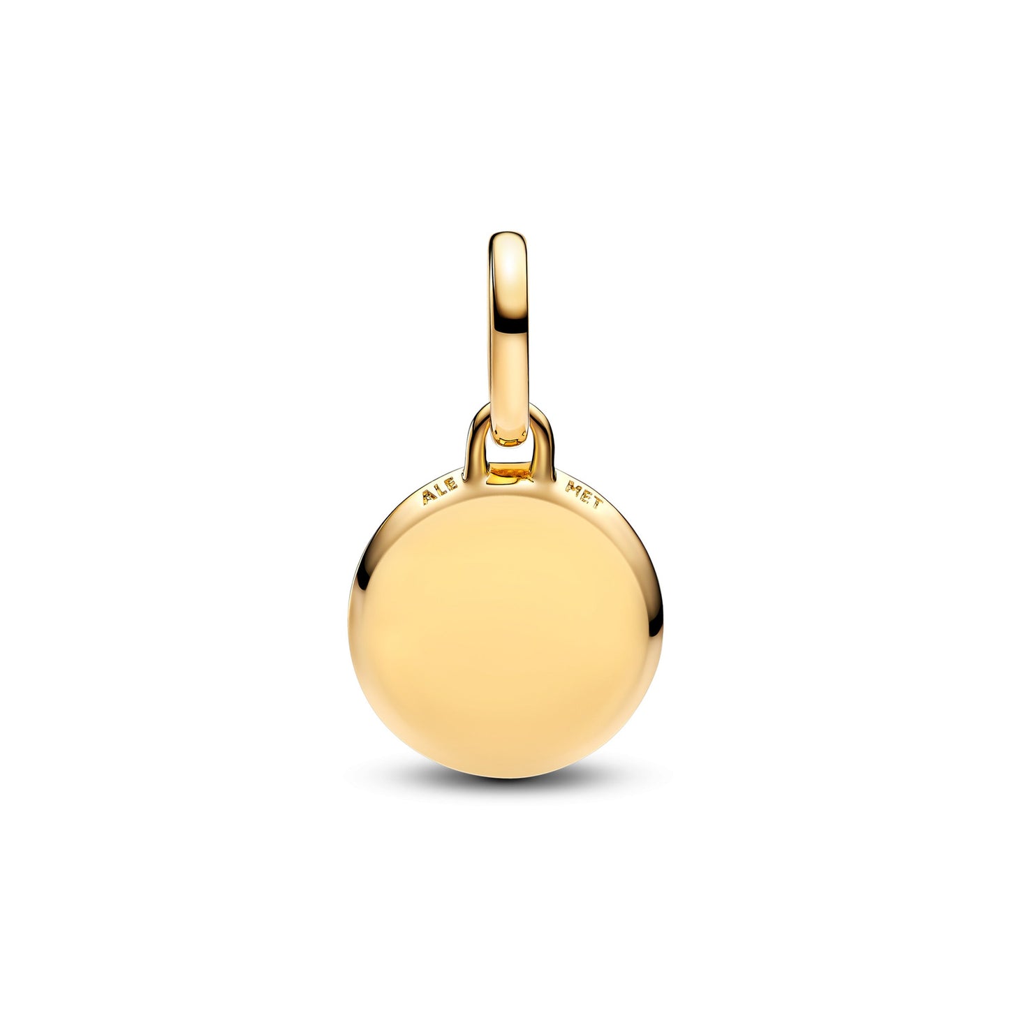 Green Engravable Mini Medallion Charm Premium Fashion Jewelry Gift Collection