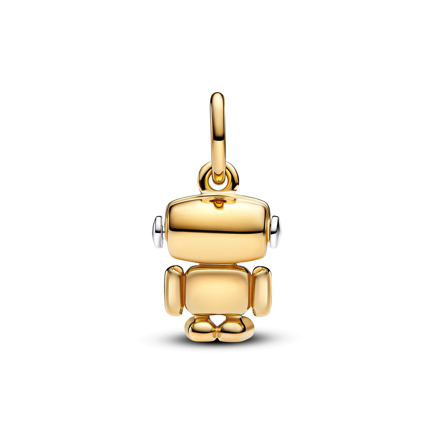 Spinnable Face Robot Dangle Charm Premium Fashion Jewelry Gift Collection