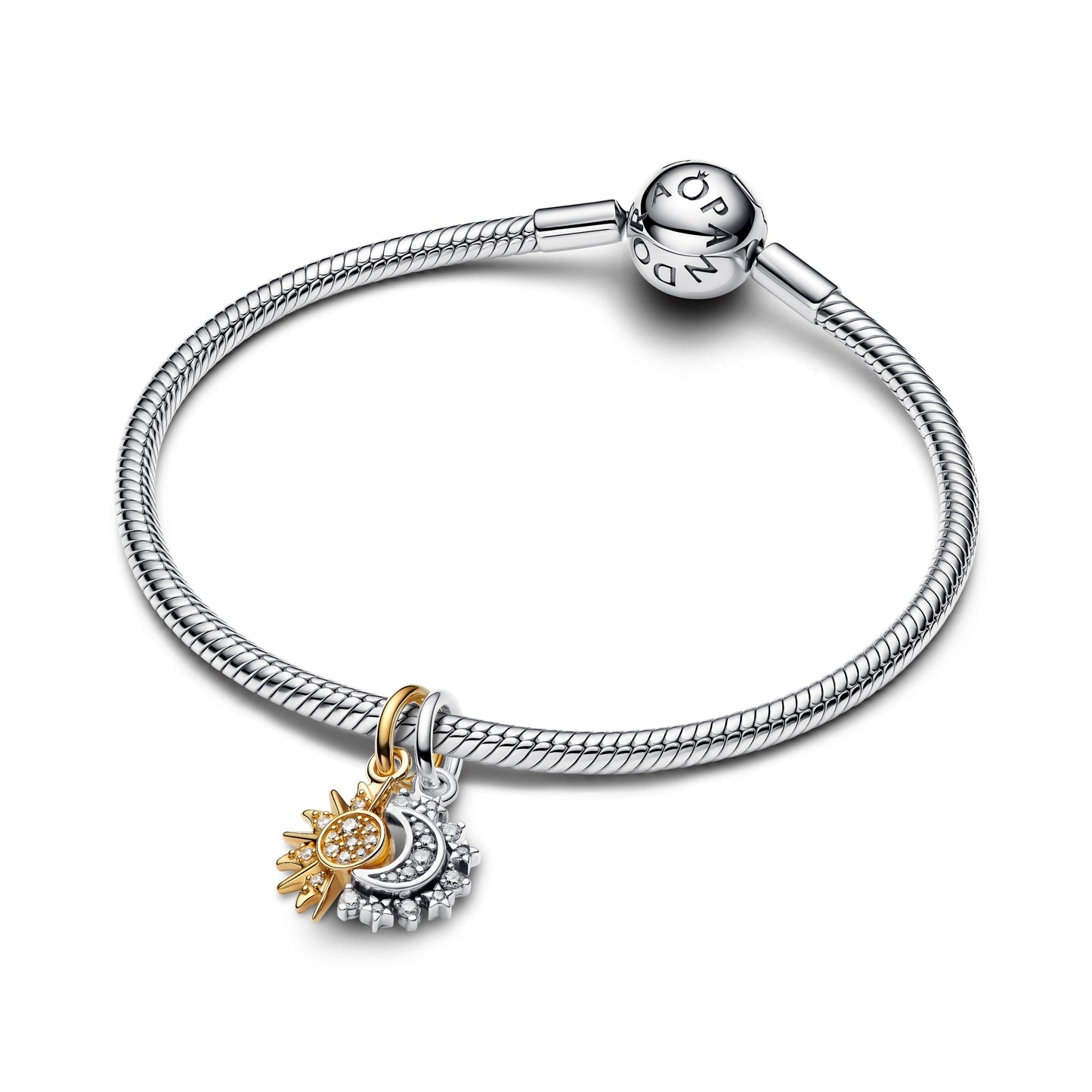 Splittable Sun & Moon Dangle Charm Premium Fashion Jewelry Gift Collection