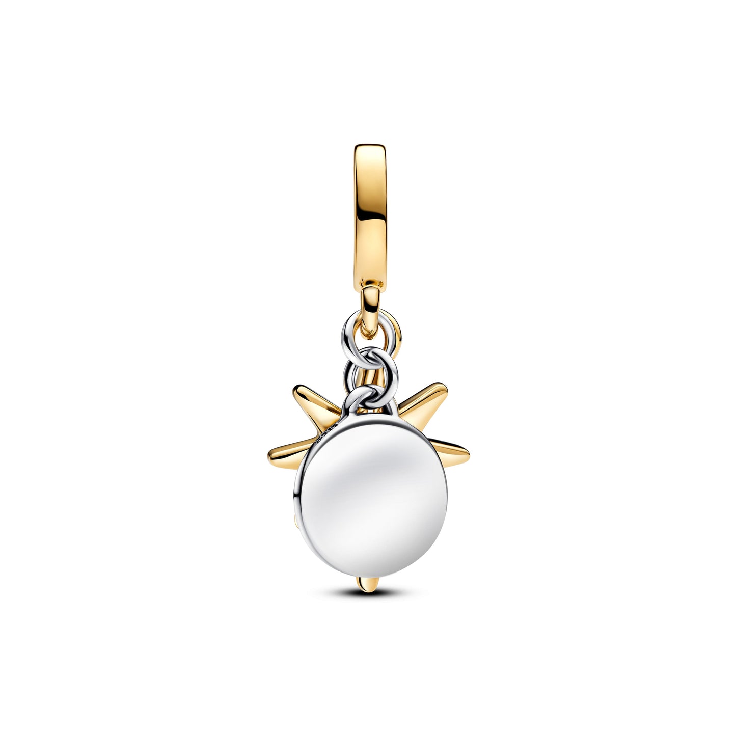 Engravable North Star Lab-grown Diamond Dangle Charm Premium Fashion Jewelry Gift Collection