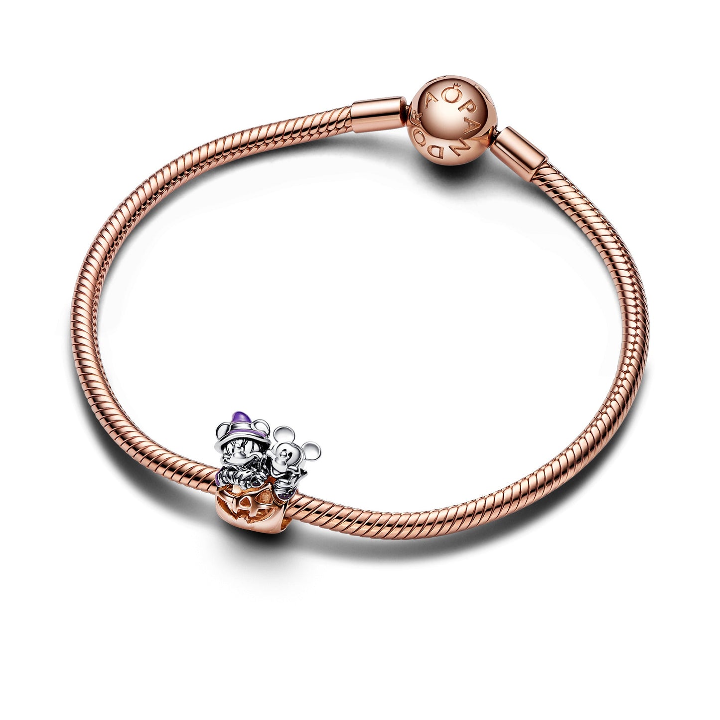 Disney Mickey Mouse & Minnie Mouse Halloween Pumpkin Charm Premium Fashion Jewelry Gift Collection