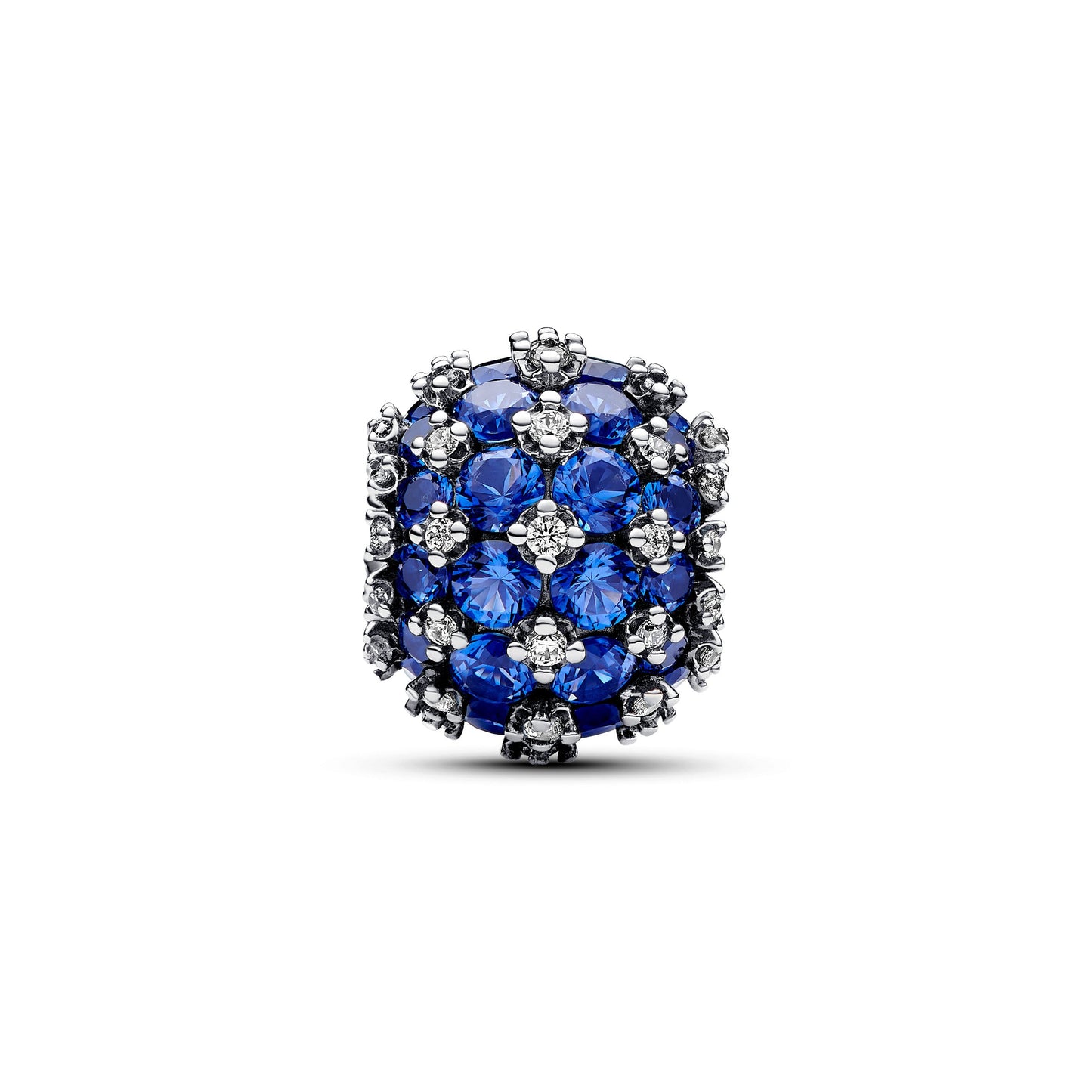 Sparkling Pavé Round Blue Charm Premium Fashion Jewelry Gift Collection