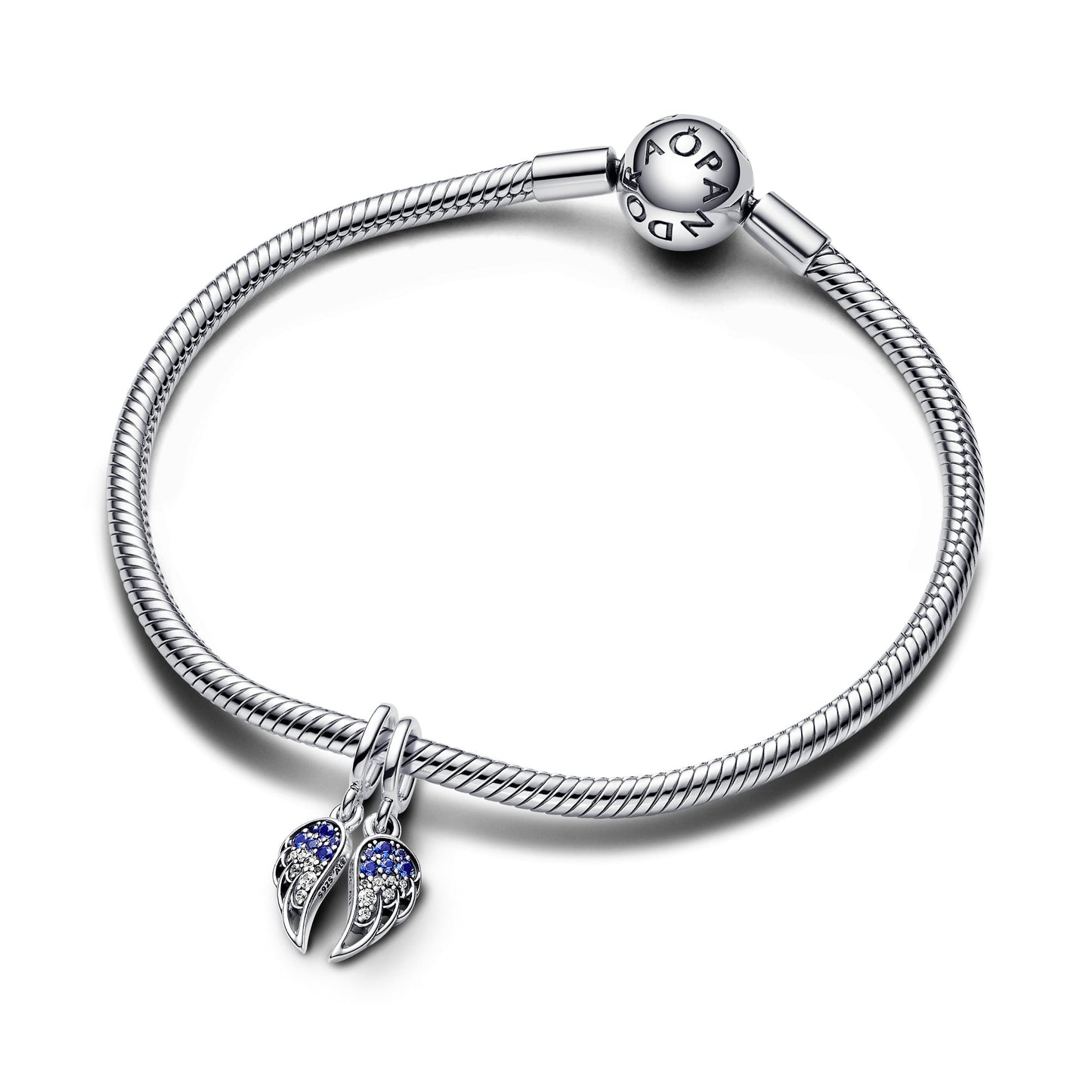 Sparkling Splitable Angel Wings Dangle Charm Premium Fashion Jewelry Gift Collection