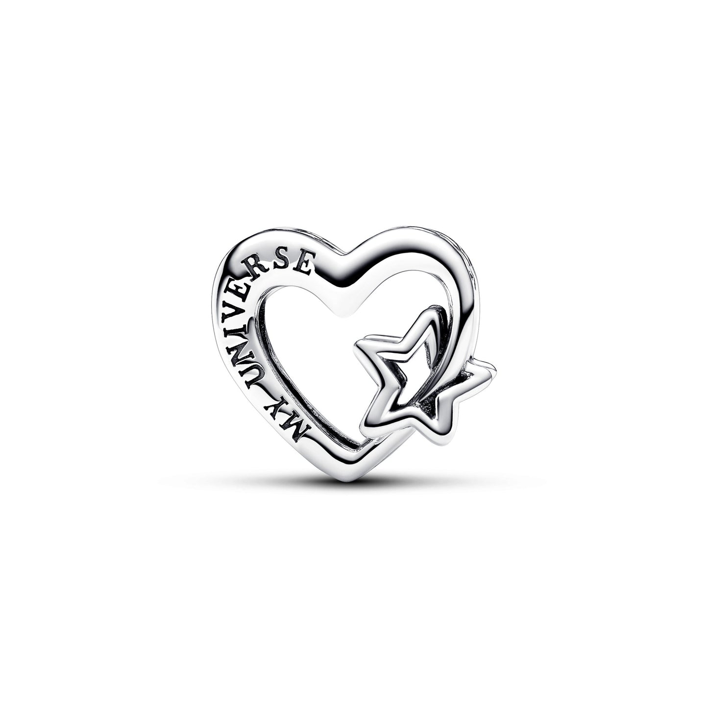 Openwork Family Heart & Star Charm Premium Fashion Jewelry Gift Collection