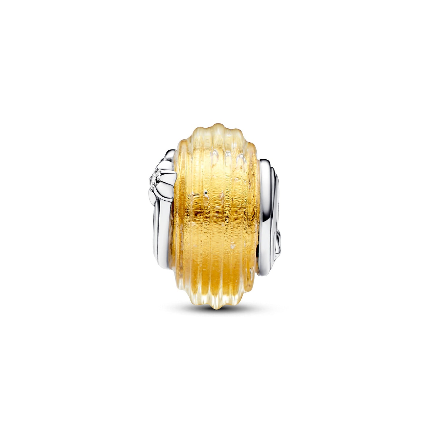 Shooting Star Grooved Murano Glass Charm Premium Fashion Jewelry Gift Collection