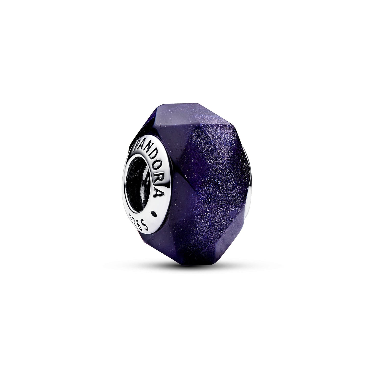Faceted Blue Murano Glass Charm Premium Fashion Jewelry Gift Collection
