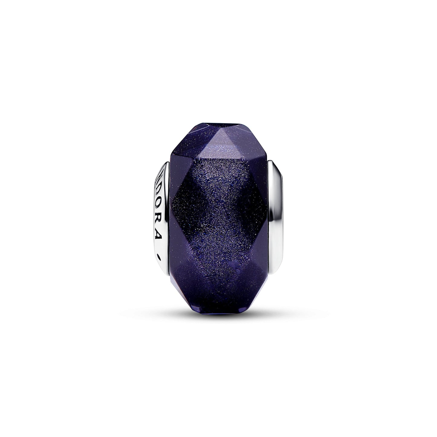 Faceted Blue Murano Glass Charm Premium Fashion Jewelry Gift Collection