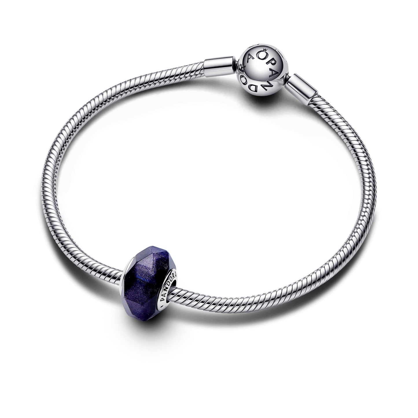 Faceted Blue Murano Glass Charm Premium Fashion Jewelry Gift Collection