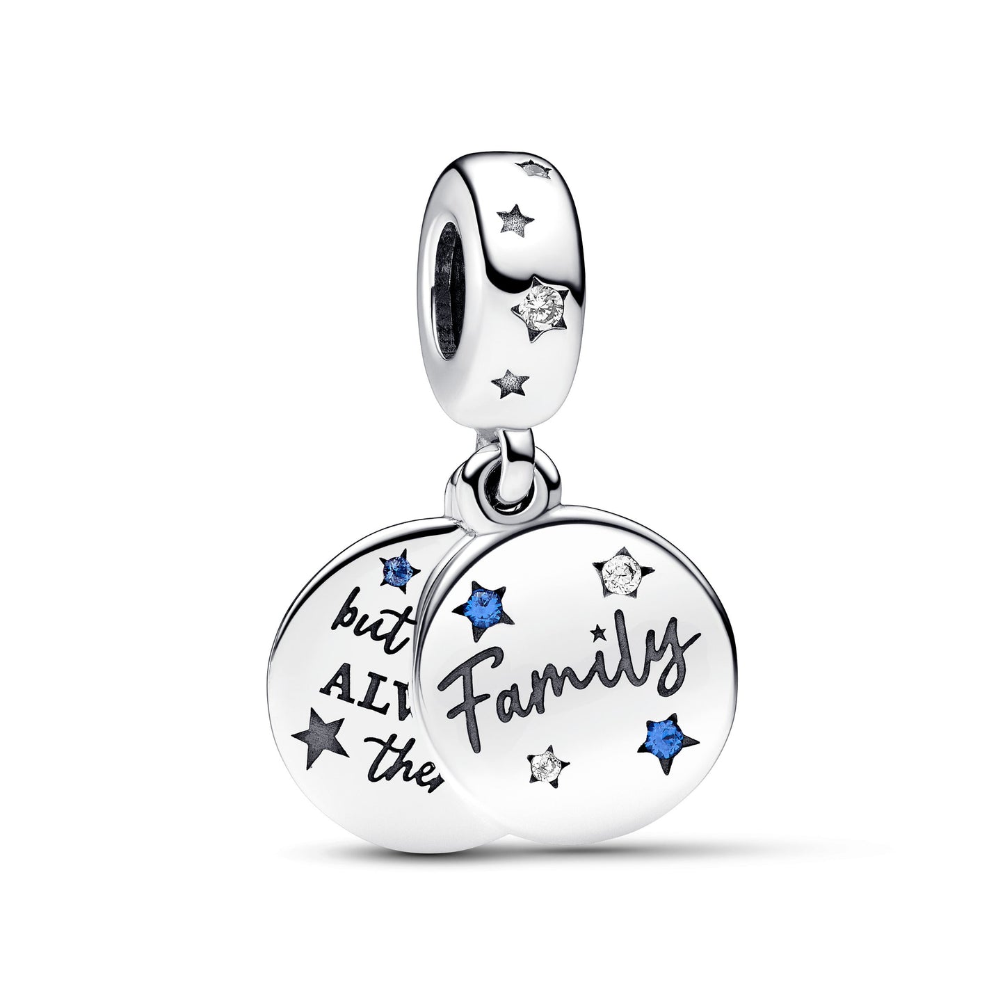 Family Love Double Dangle Charm Premium Fashion Jewelry Gift Collection