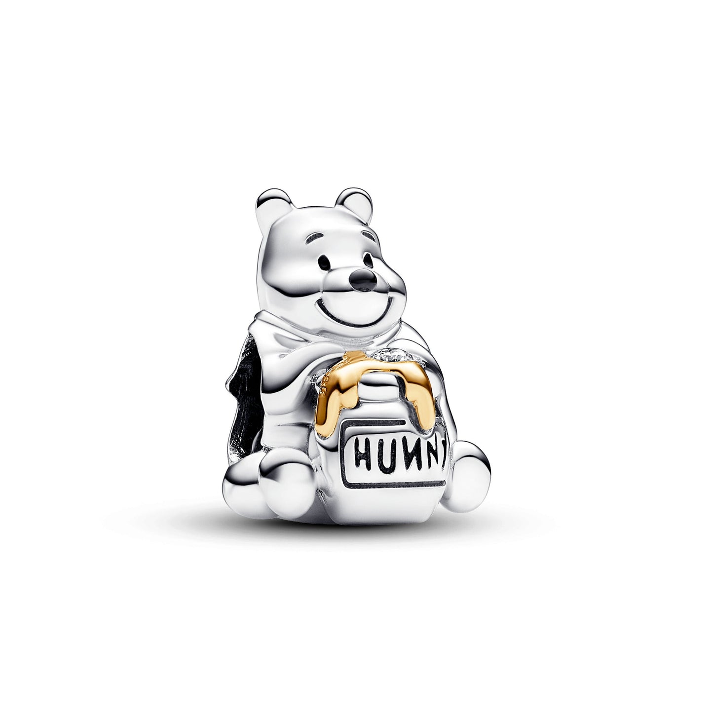 Disney 100th Anniversary Winnie the Pooh Lab-created Diamond Dangle Charm Premium Fashion Jewelry Gift Collection