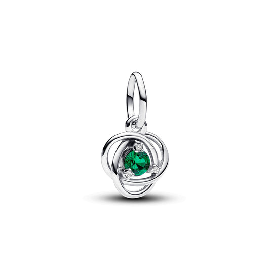 May Royal Green Eternity Circle Dangle Charm Premium Fashion Jewelry Gift Collection