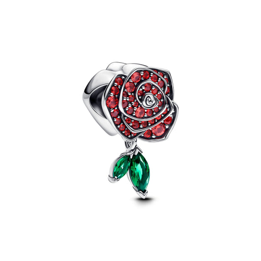 Sparkling Rose in Bloom Charm Premium Fashion Jewelry Gift Collection