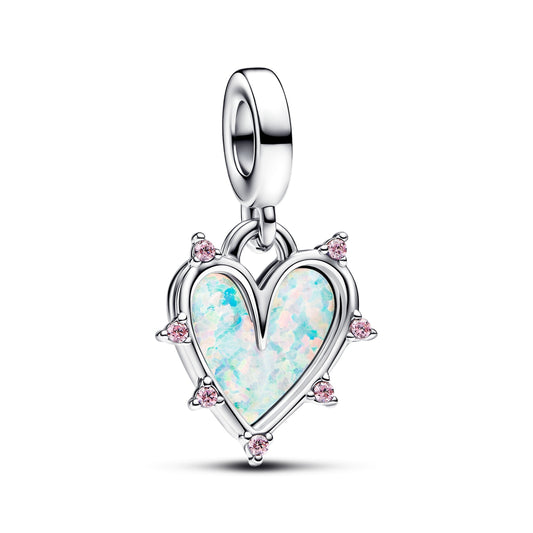 Friendship Opalescent Double Dangle Charm Premium Fashion Jewelry Gift Collection
