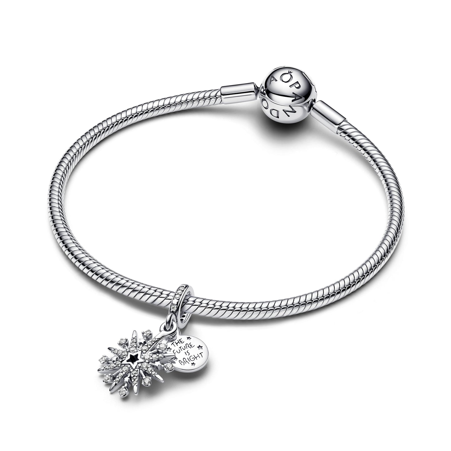 Sparkling Firework Double Dangle Charm Premium Fashion Jewelry Gift Collection