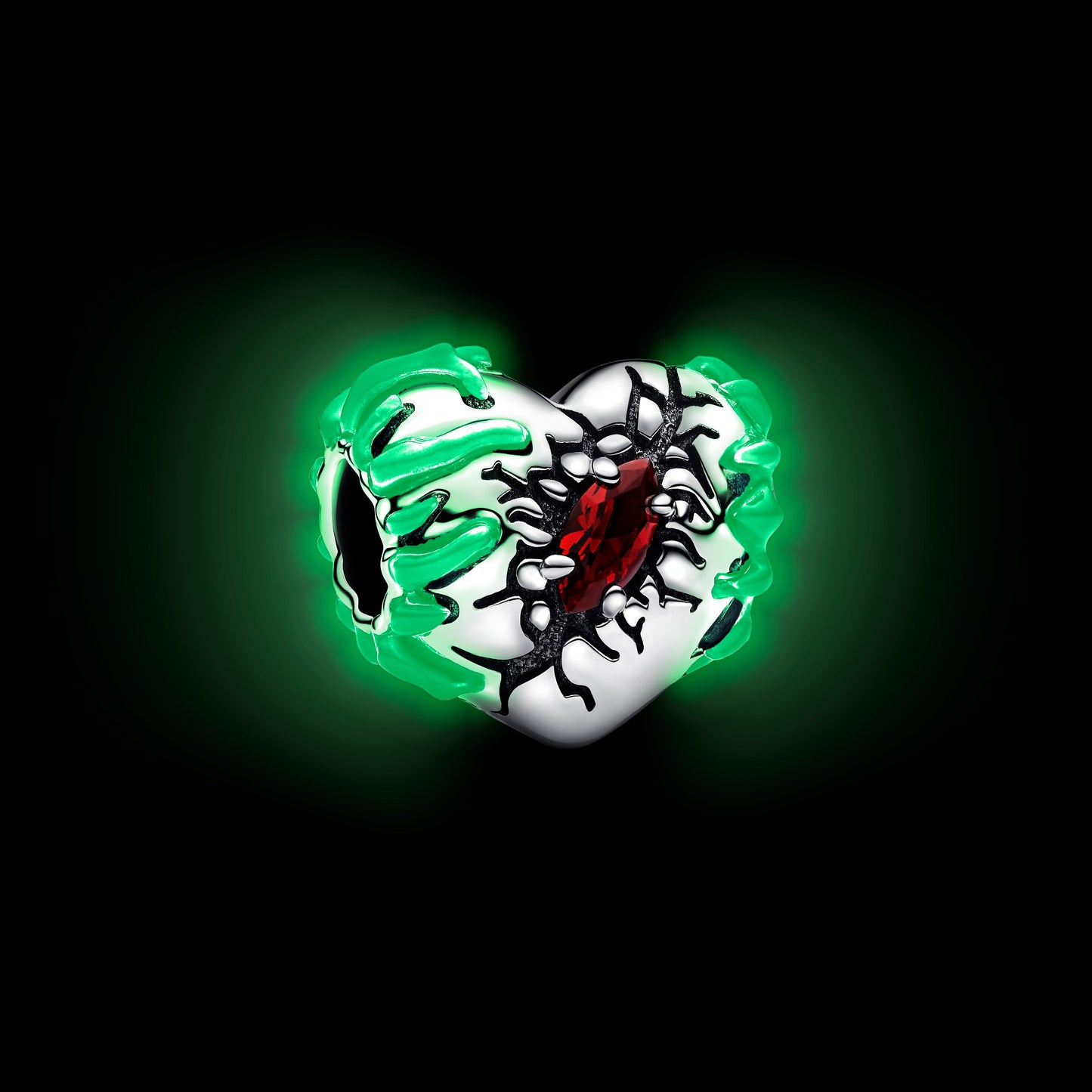 Stranger Things Glow-in-the-dark Heart Charm Premium Fashion Jewelry Gift Collection