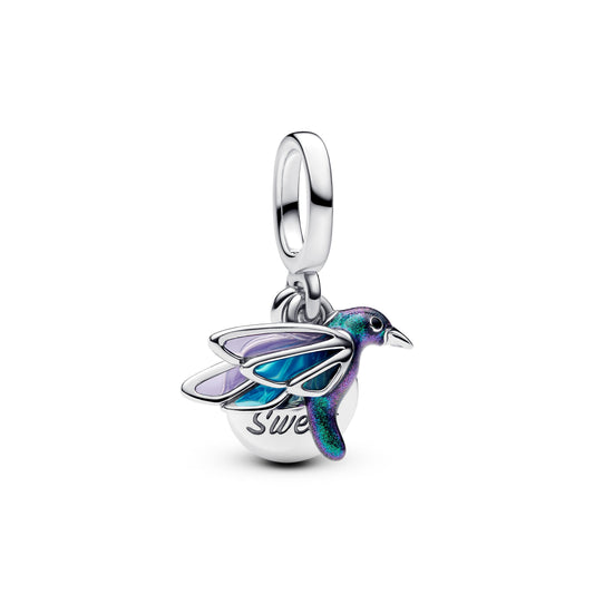 Hummingbird Double Dangle Charm Premium Fashion Jewelry Gift Collection