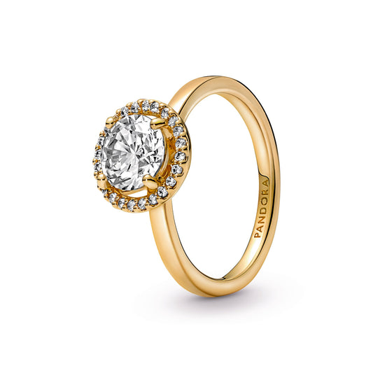 Sparkling Round Halo Ring Popular Style Premium Collection