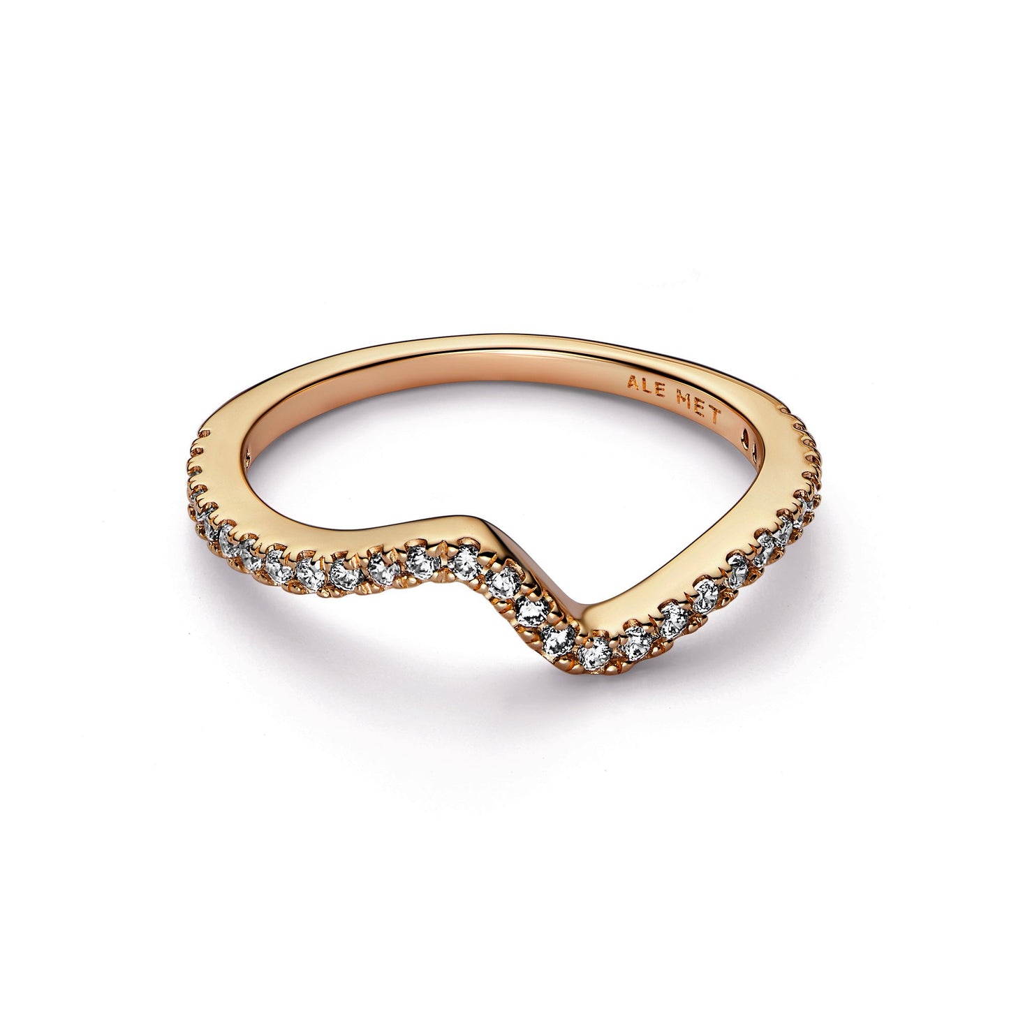 Sparkling Wave Ring Popular Style Premium Collection