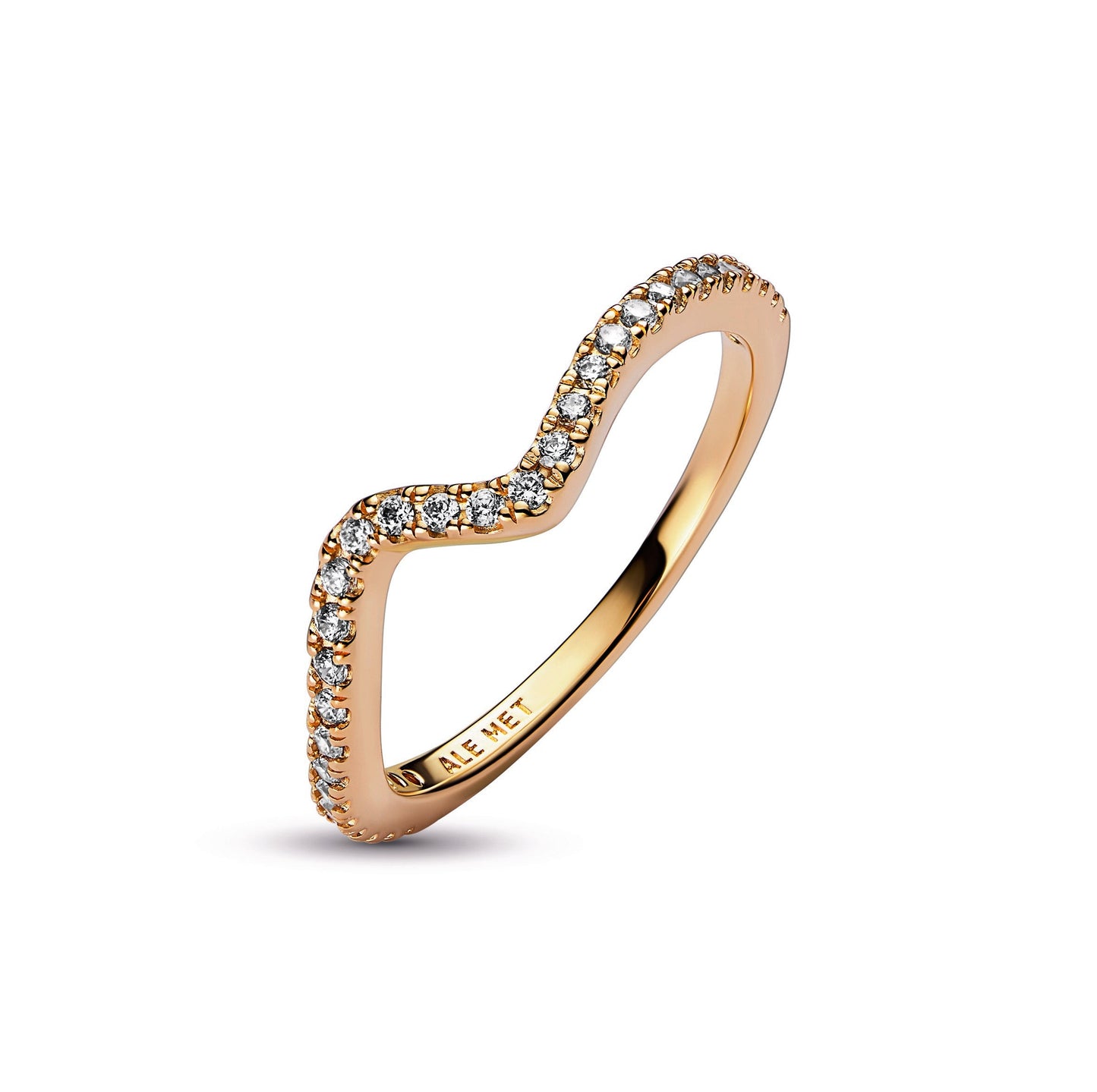 Sparkling Wave Ring Popular Style Premium Collection