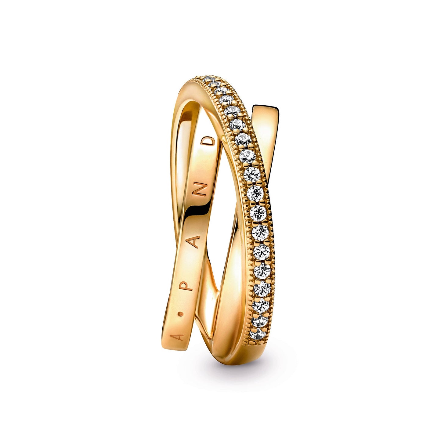 Crossover Pavé Triple Band Ring Popular Style Premium Collection