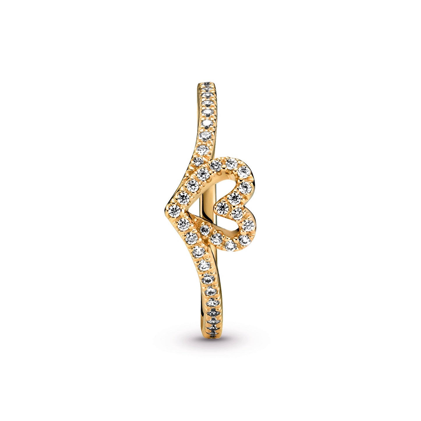 Pandora Timeless Wish Sparkling Heart Ring Popular Style Premium Collection