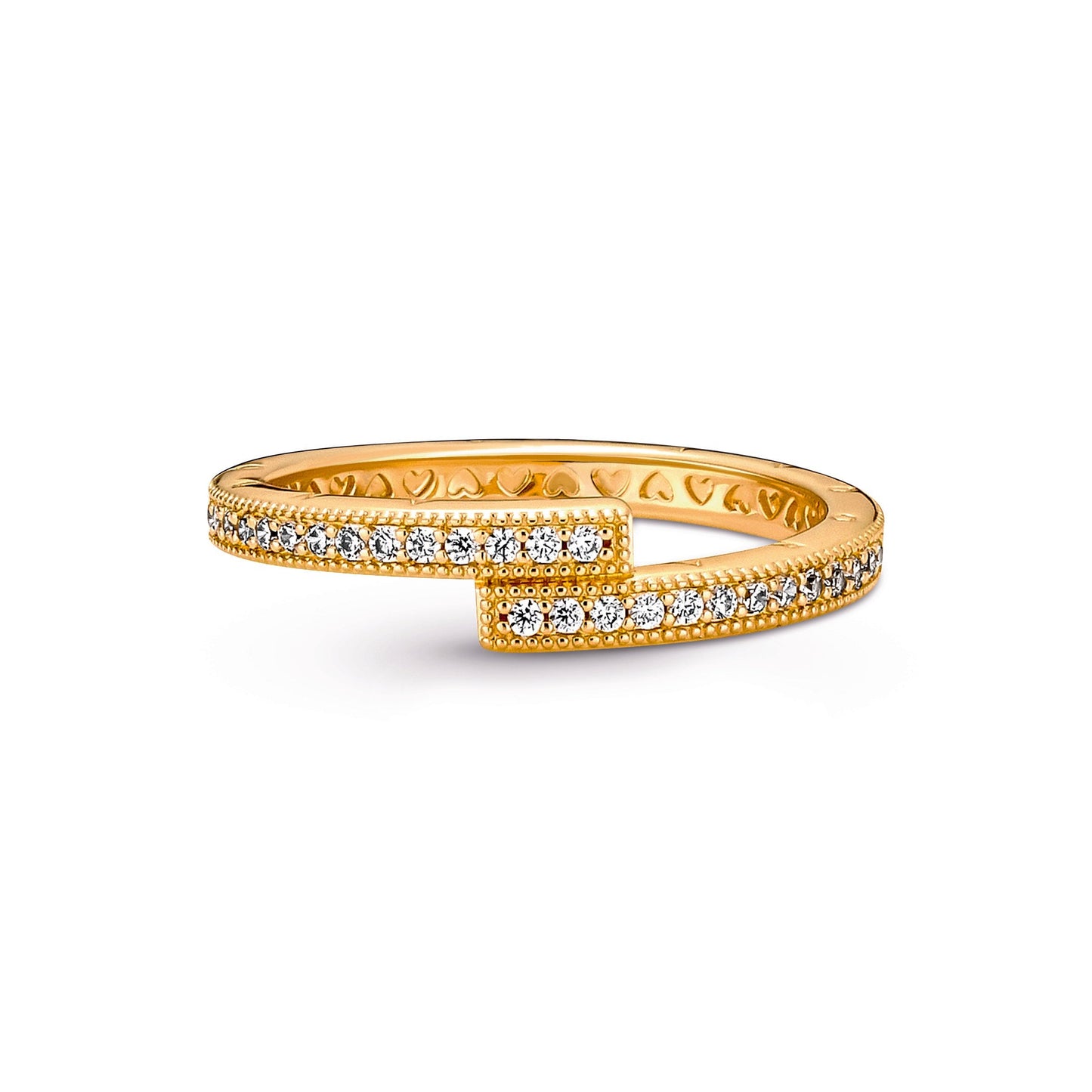 Sparkling Overlapping Ring Popular Style Premium Collection
