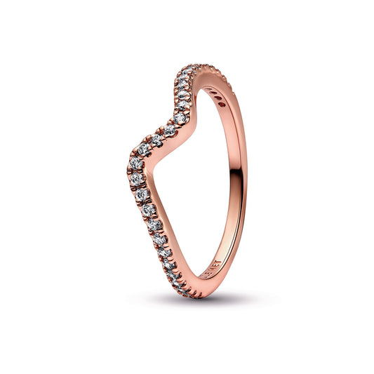Sparkling Wave Ring Popular Style Premium Collection