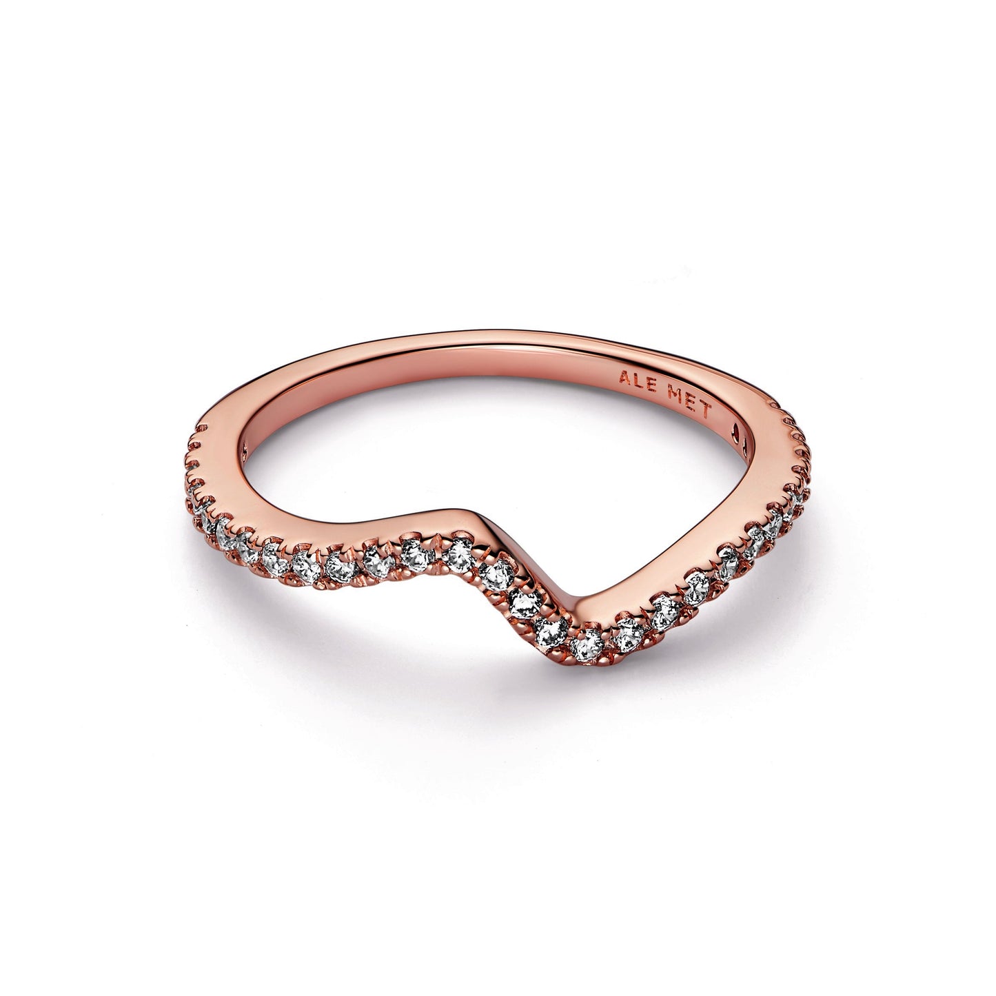 Sparkling Wave Ring Popular Style Premium Collection