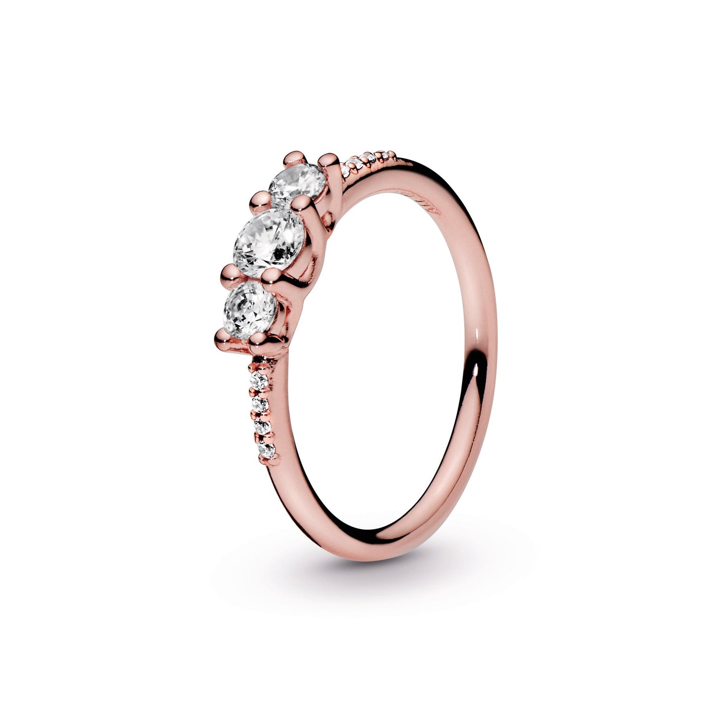 Clear Three-Stone Ring Popular Style Premium Collection