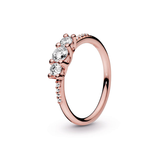 Clear Three-Stone Ring Popular Style Premium Collection