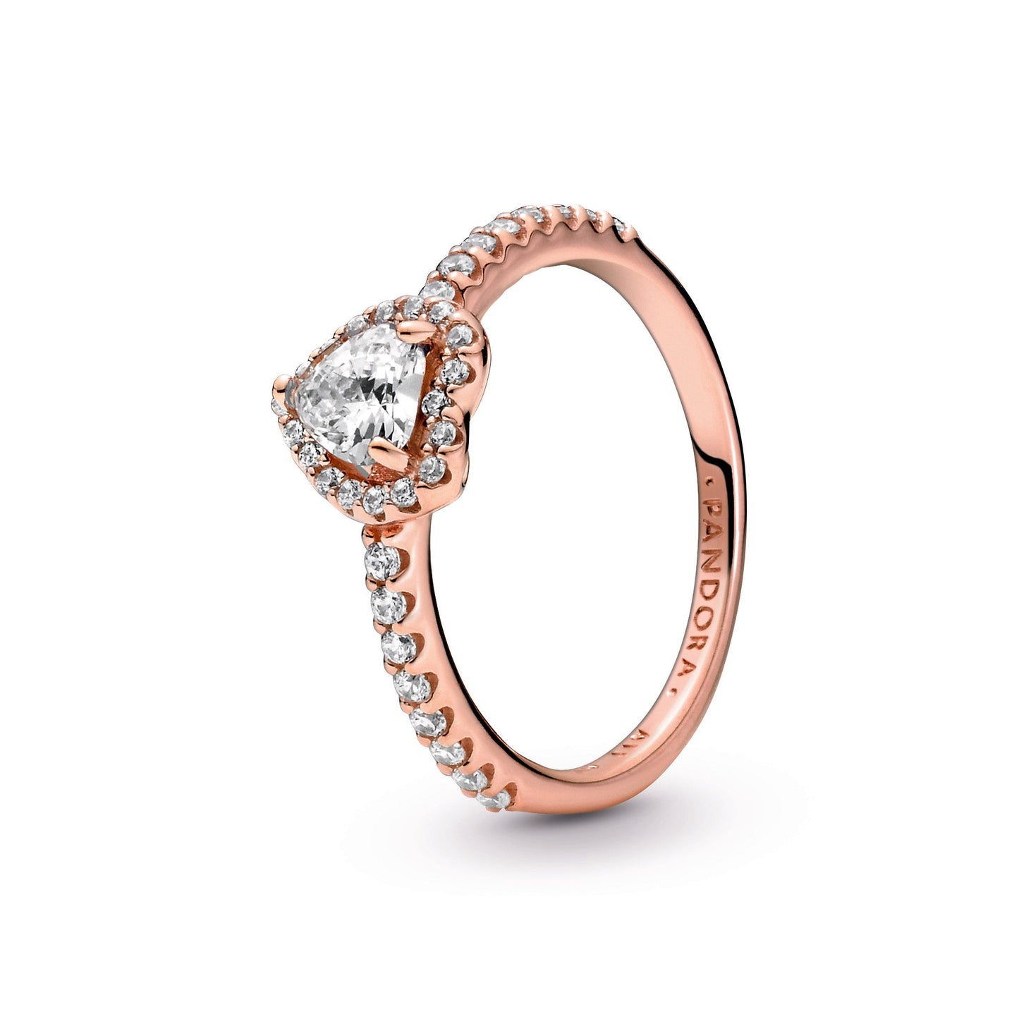 Sparkling Elevated Heart Ring Popular Style Premium Collection
