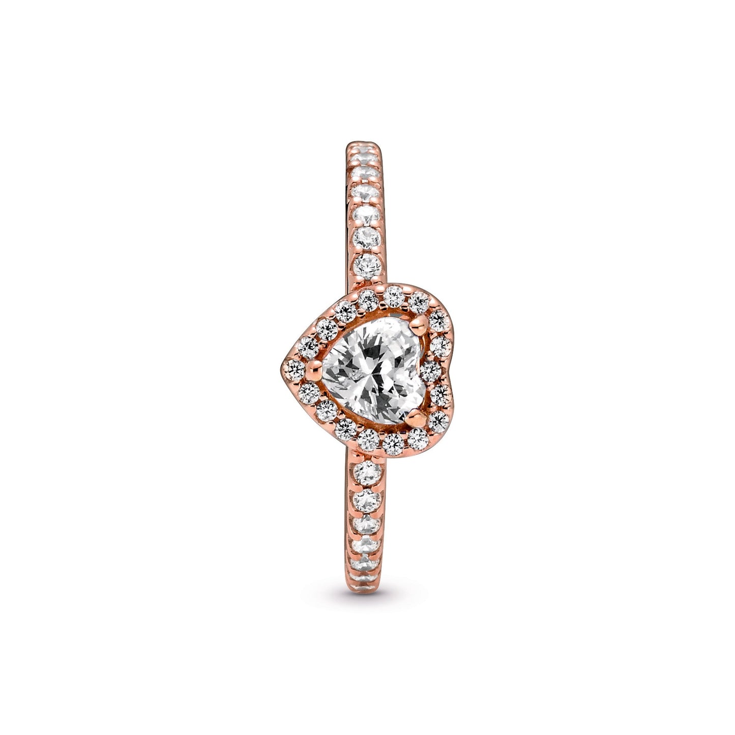 Sparkling Elevated Heart Ring Popular Style Premium Collection