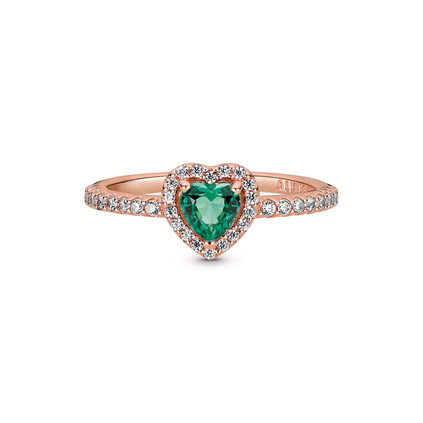 Sparkling Elevated Heart Ring Popular Style Premium Collection