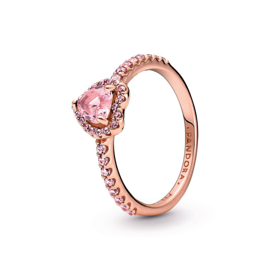 Sparkling Elevated Heart Ring Popular Style Premium Collection