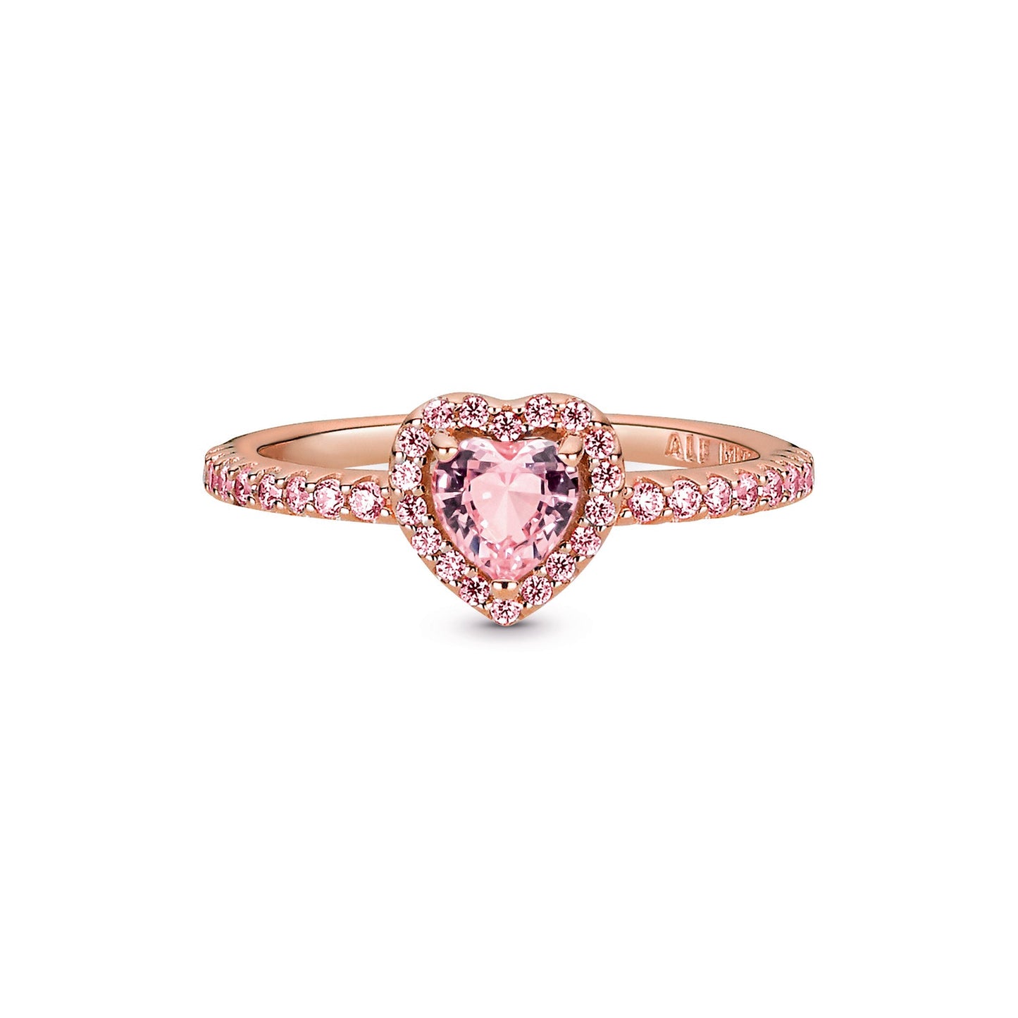 Sparkling Elevated Heart Ring Popular Style Premium Collection