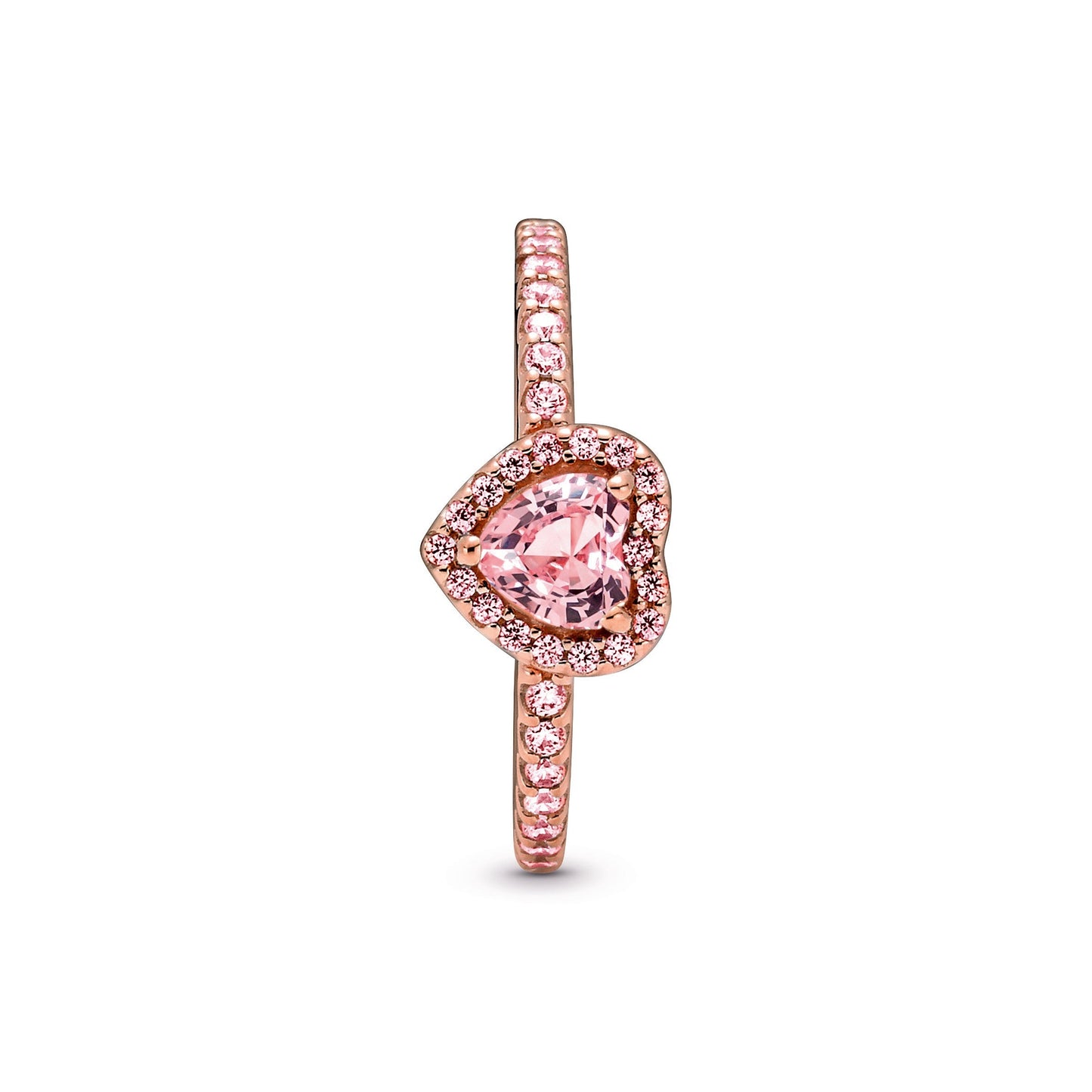 Sparkling Elevated Heart Ring Popular Style Premium Collection