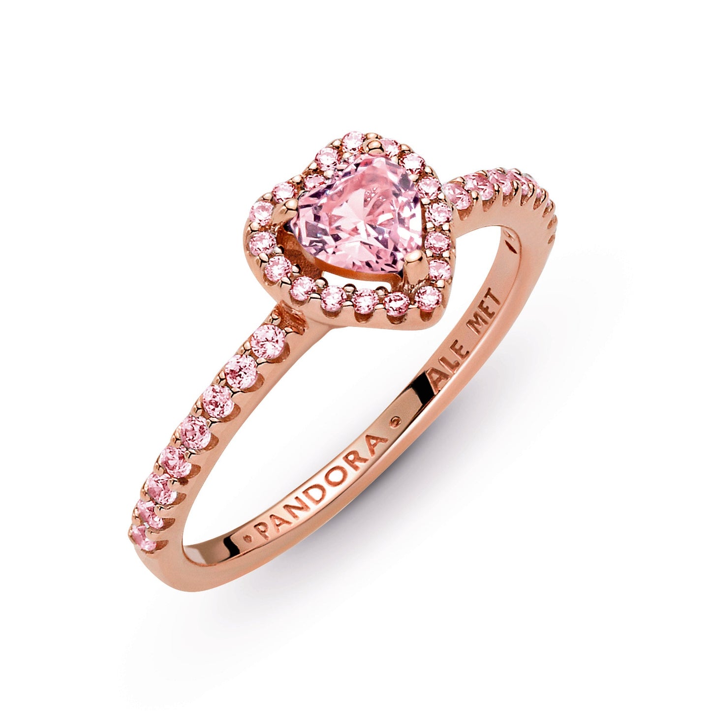 Sparkling Elevated Heart Ring Popular Style Premium Collection