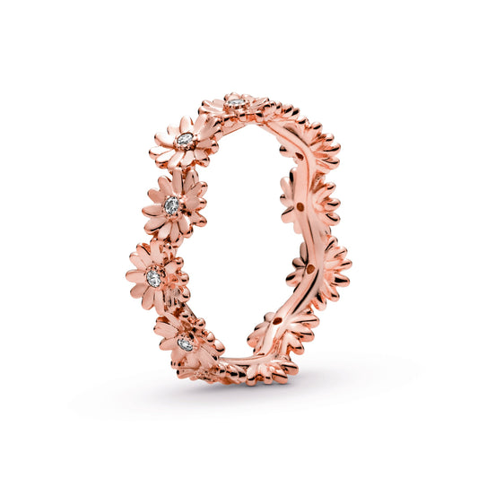 Sparkling Daisy Flower Crown Ring Popular Style Premium Collection