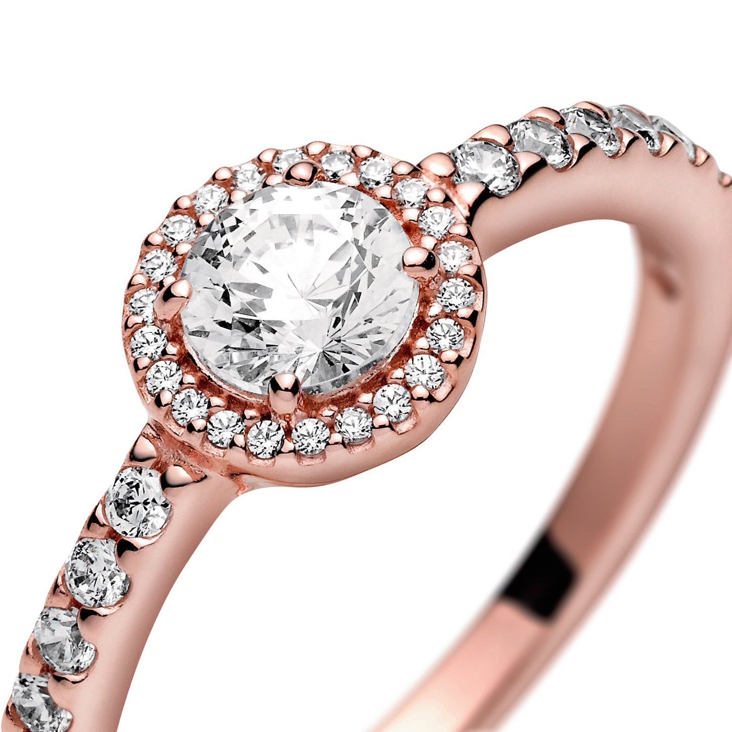 Classic Sparkle Halo Ring Popular Style Premium Collection