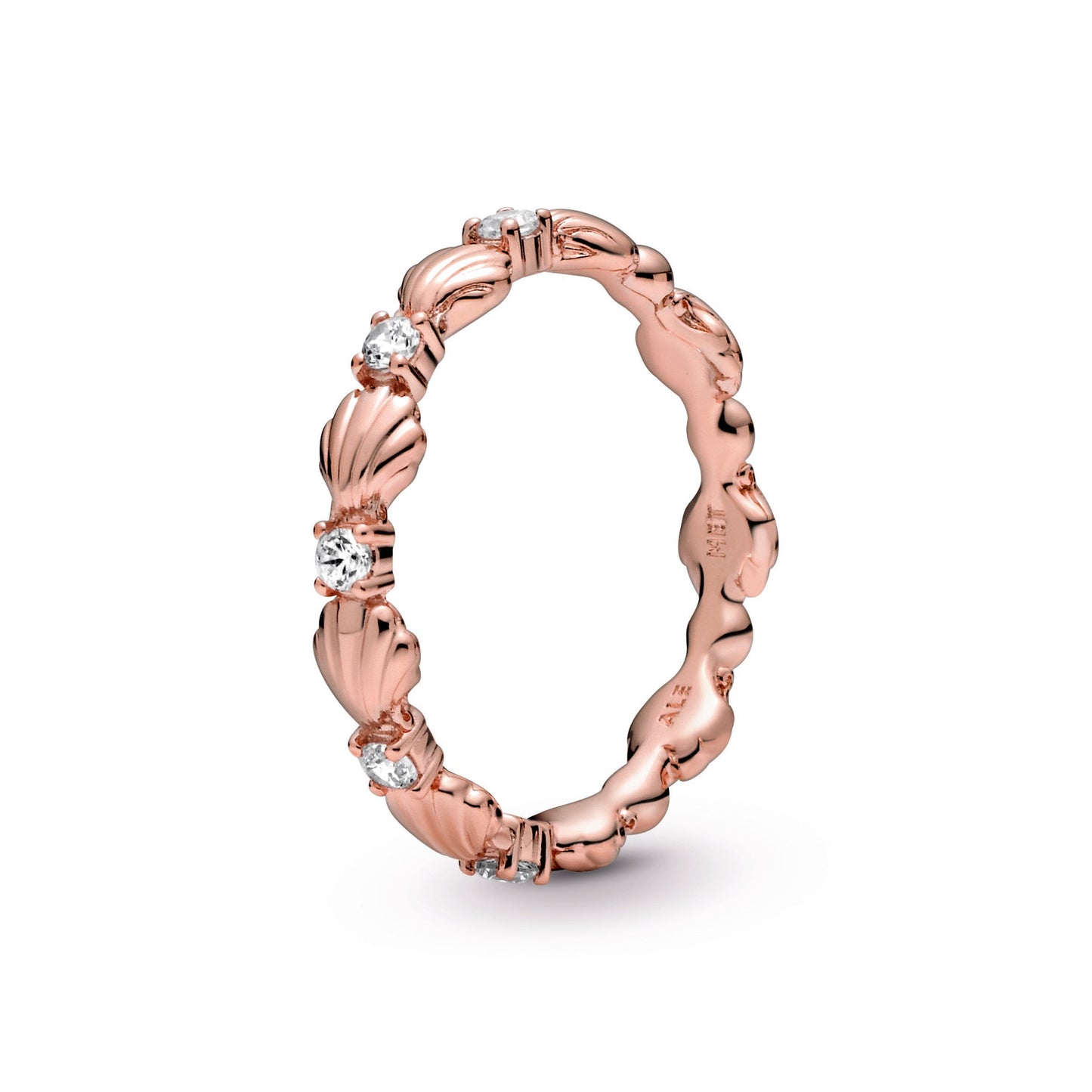 Sparkling Seashell Band Ring Popular Style Premium Collection