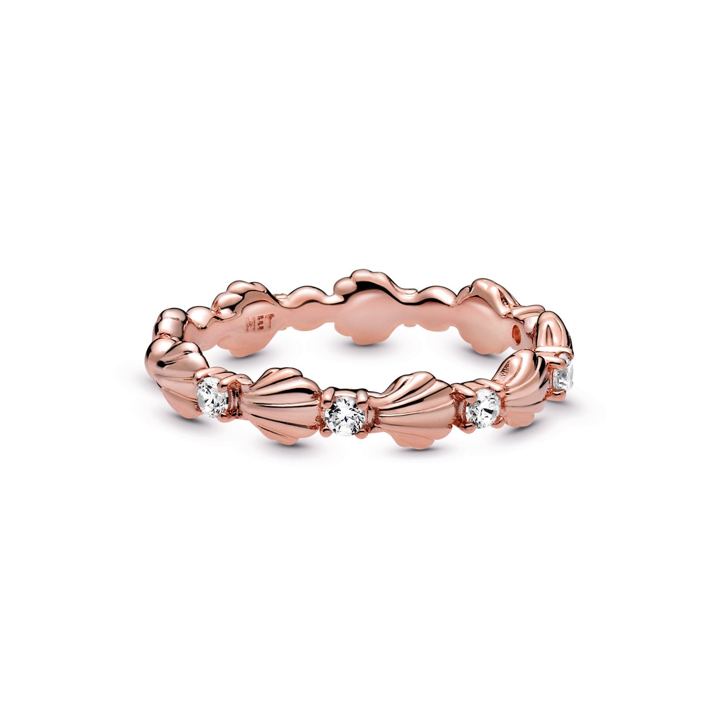 Sparkling Seashell Band Ring Popular Style Premium Collection