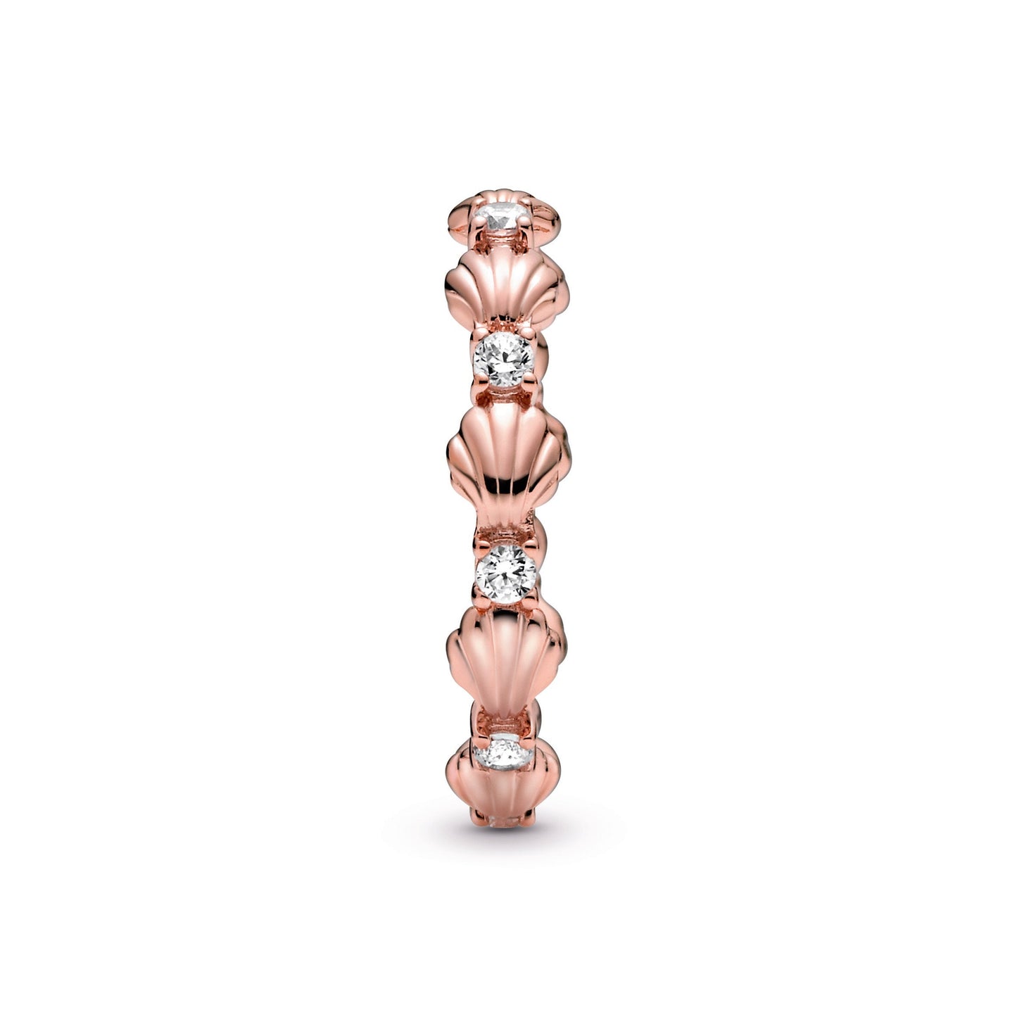 Sparkling Seashell Band Ring Popular Style Premium Collection