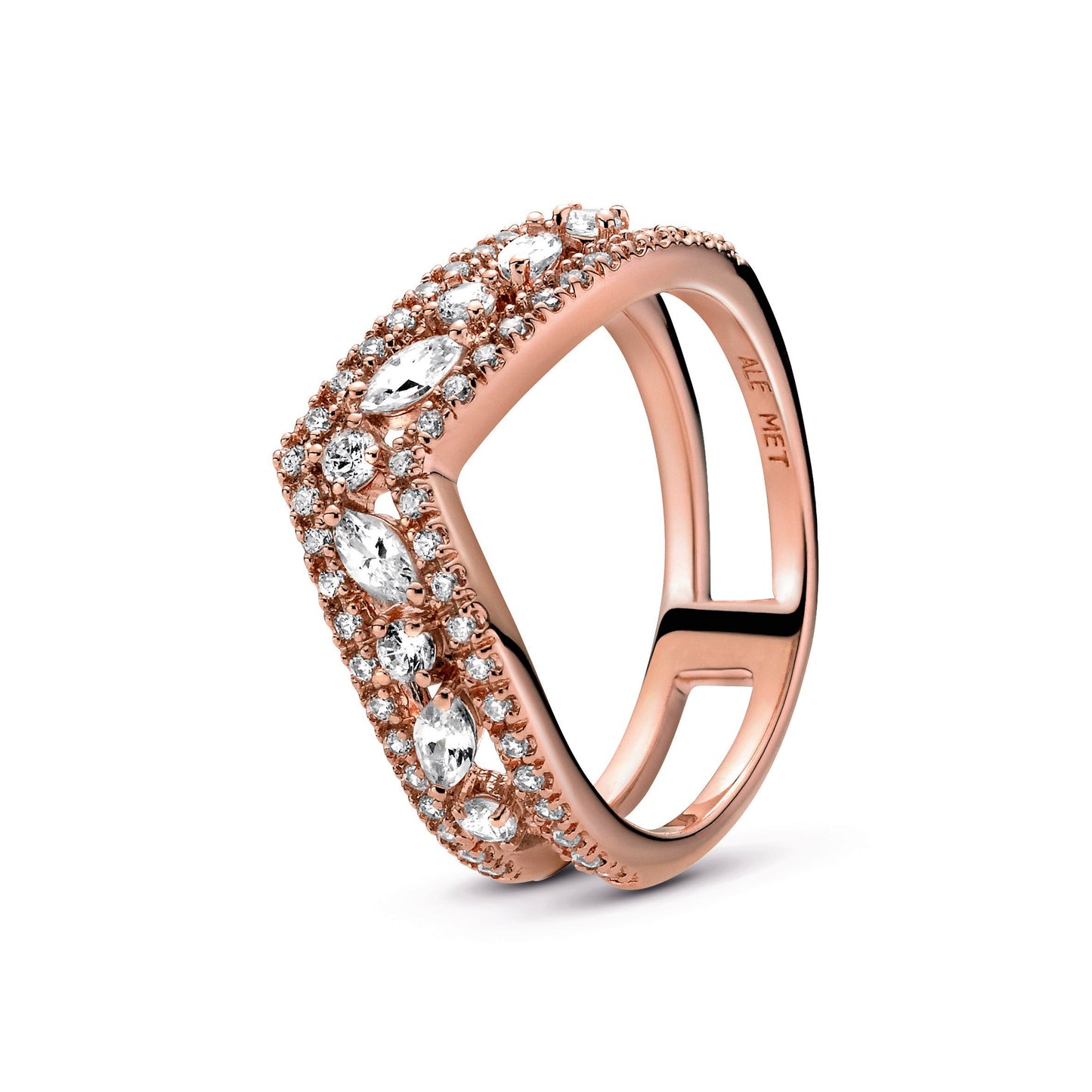 Sparkling Marquise Double Wishbone Ring Popular Style Premium Collection