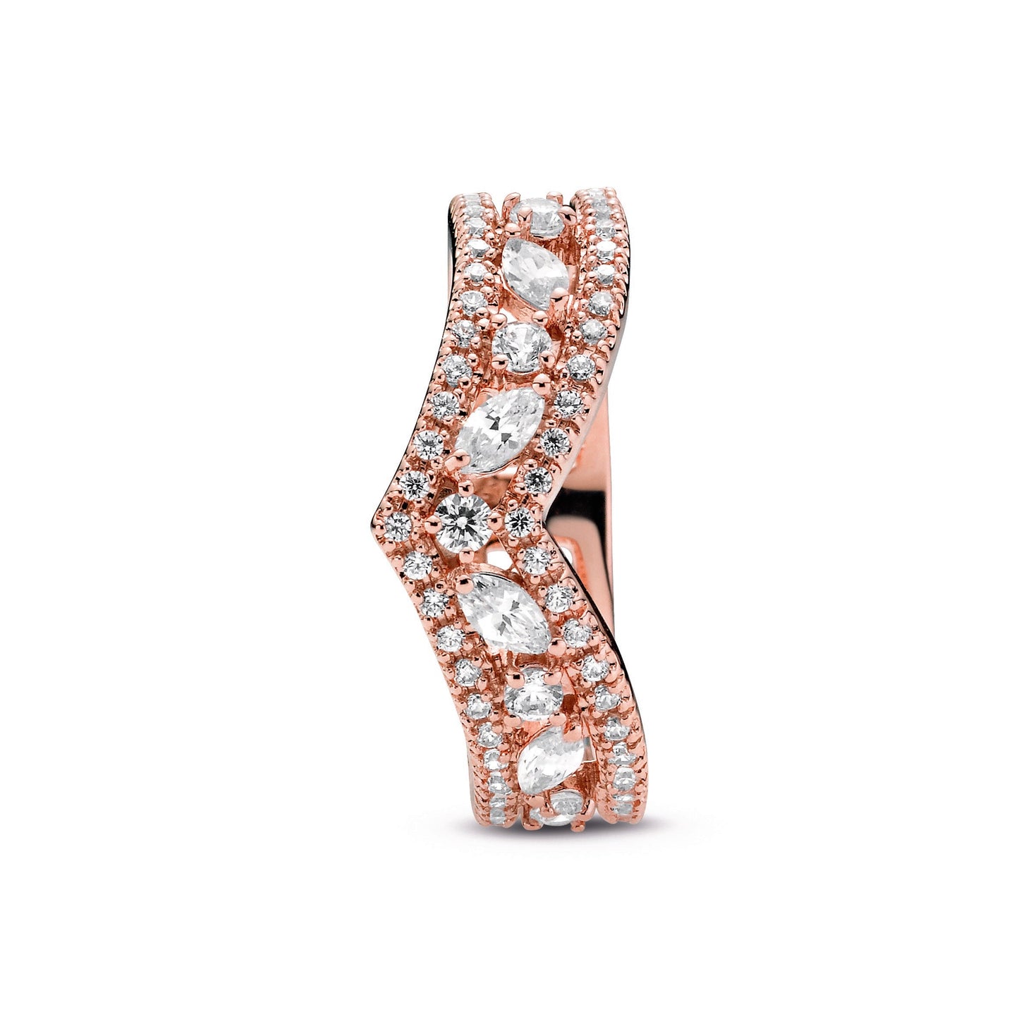 Sparkling Marquise Double Wishbone Ring Popular Style Premium Collection