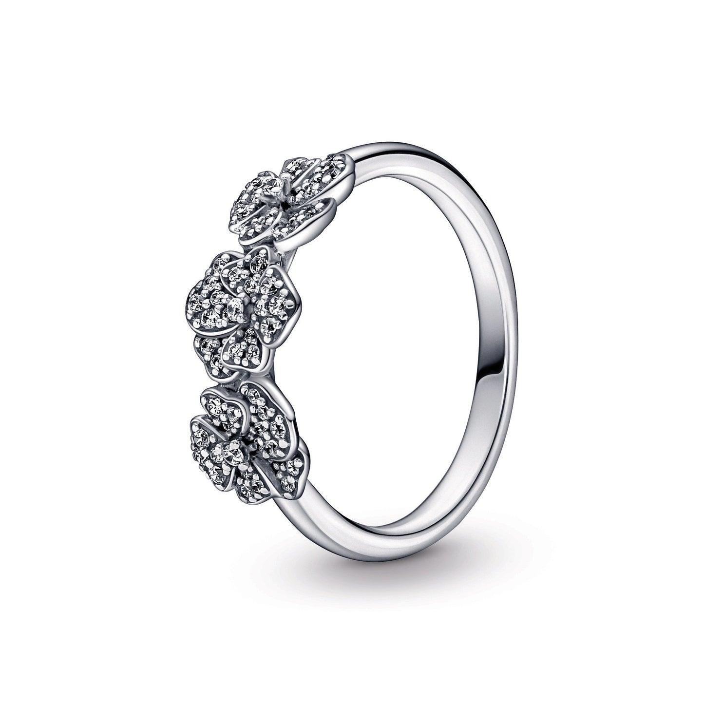 Triple Pansy Flower Ring Popular Style Premium Collection