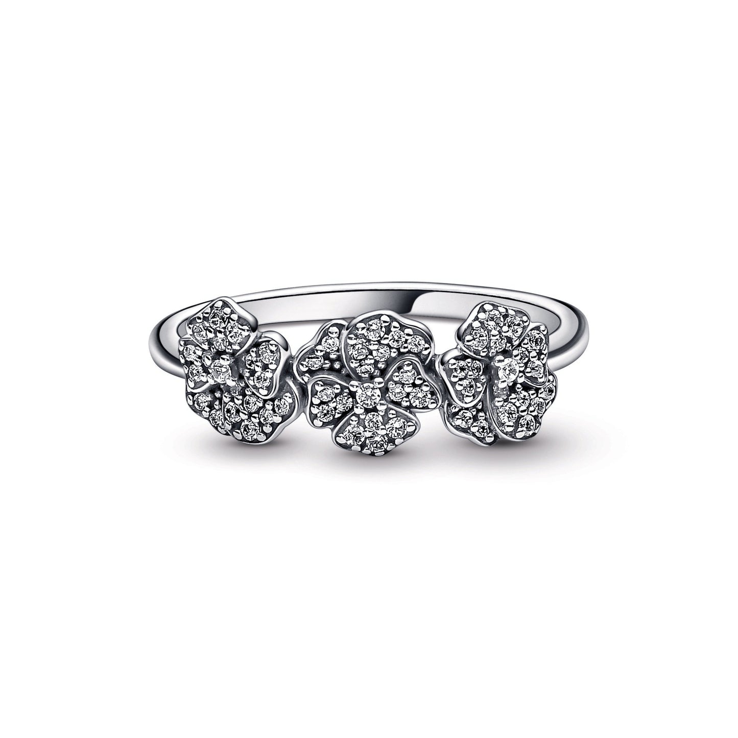 Triple Pansy Flower Ring Popular Style Premium Collection