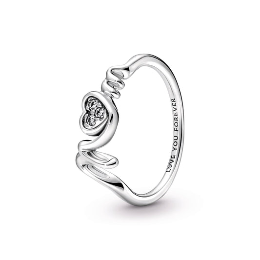 Mum Pavé Heart Ring Popular Style Premium Collection