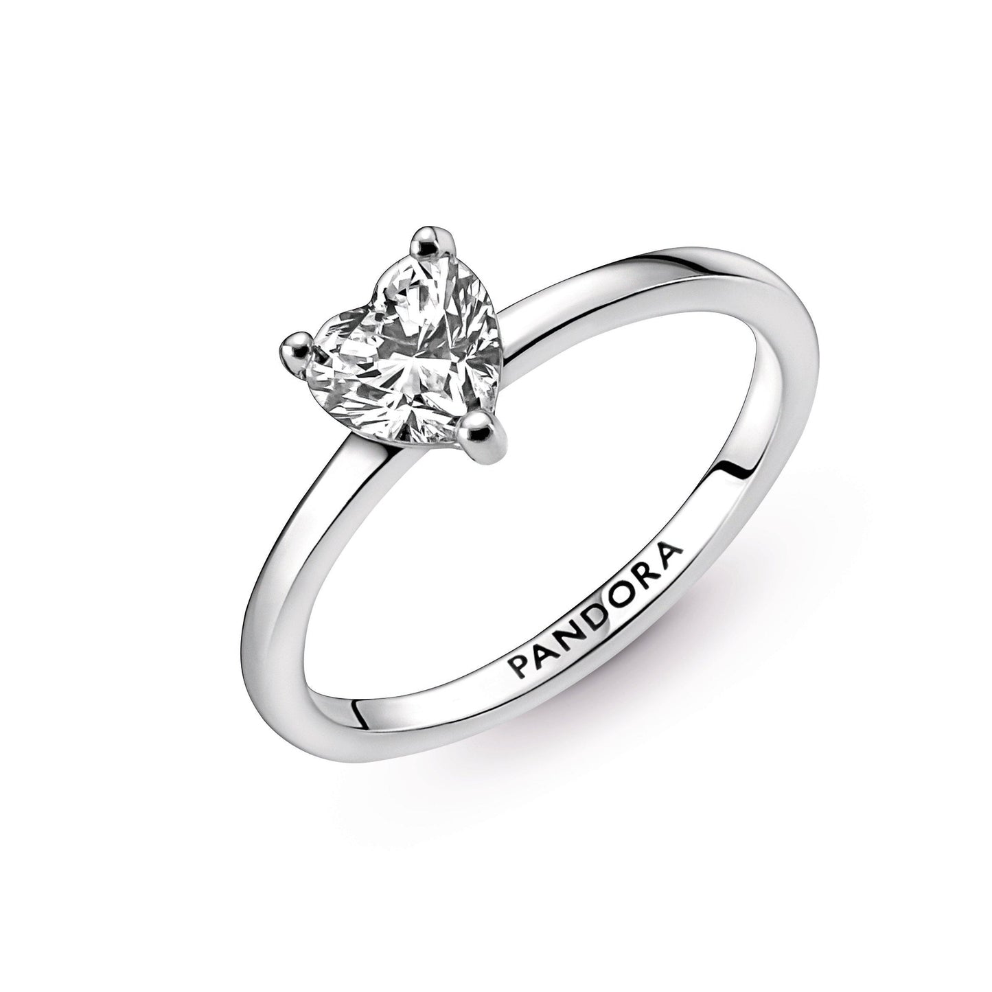 Sparkling Heart Solitaire Ring Popular Style Premium Collection