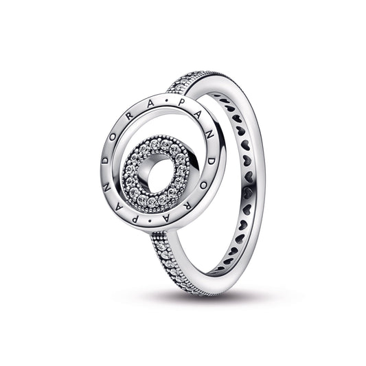 Pandora Signature Logo Circles Pavé Ring Popular Style Premium Collection